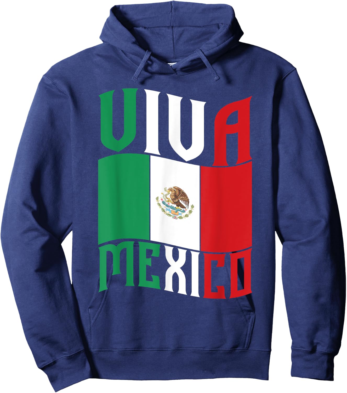 Mexico Flag Patriotic Mexican Pride Viva Mexico Hoodie - Hoodie | Navy