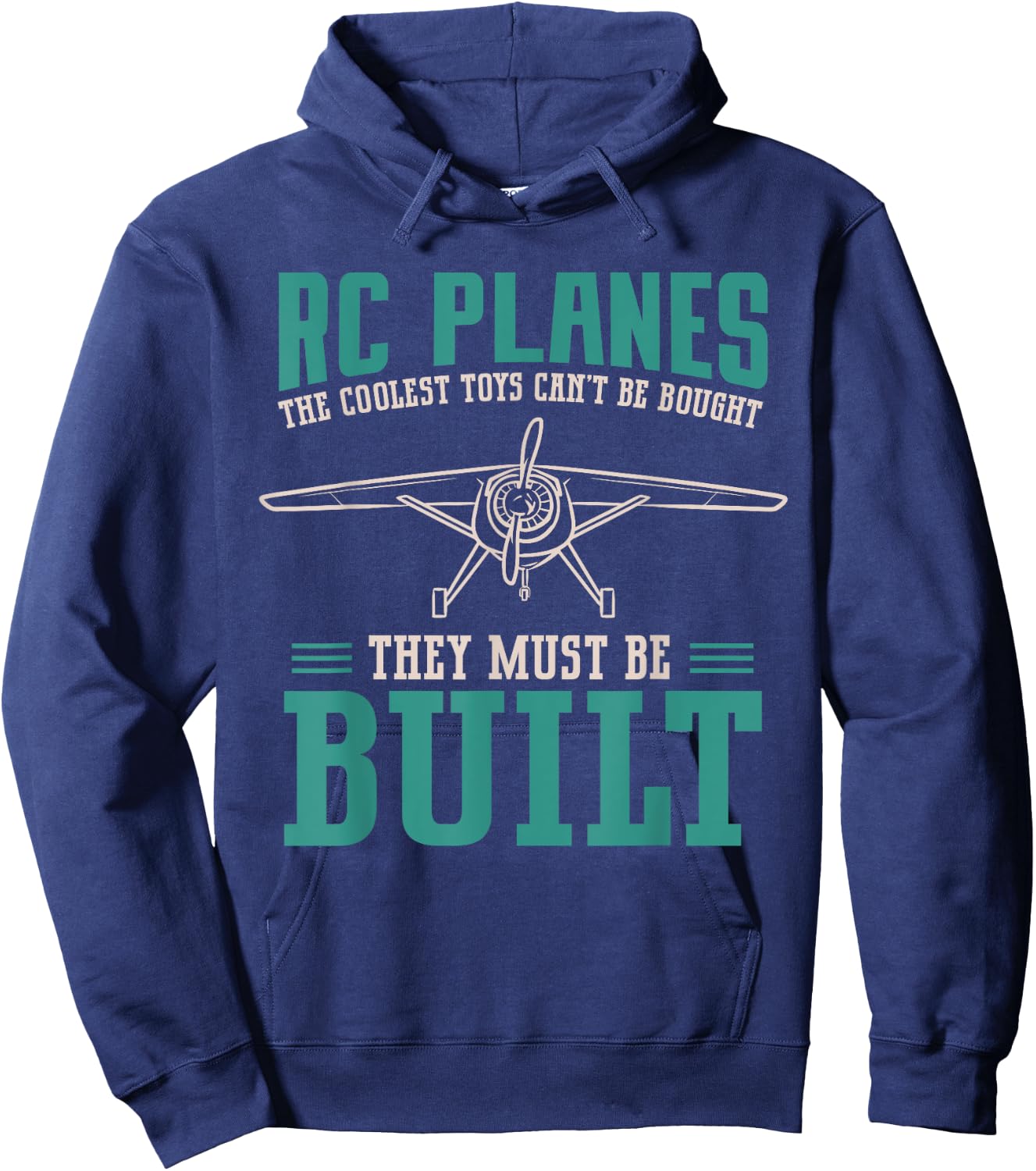 RC Plane Building Radio Controlled Airplane Hoodie - Hoodie | Navy