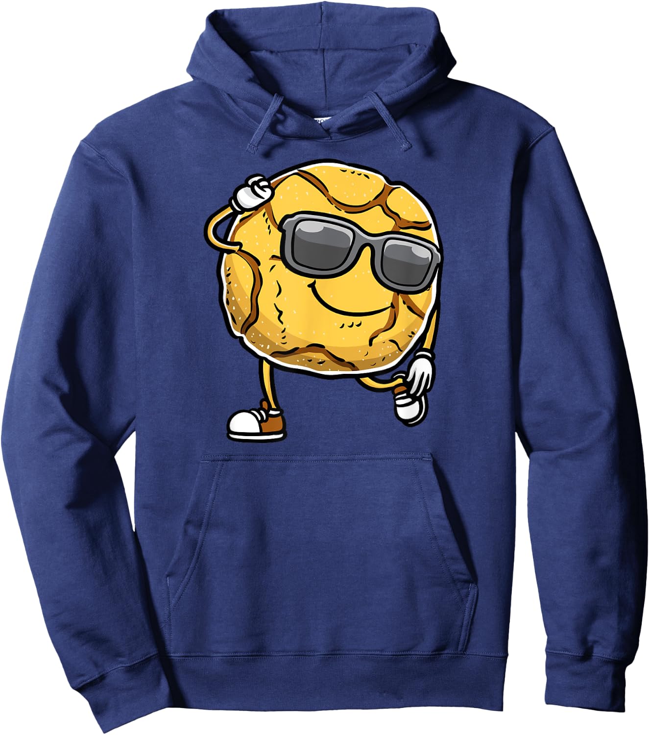 Dancing Ginger Snap Cookie With Sunglasses Hoodie - Hoodie | Navy