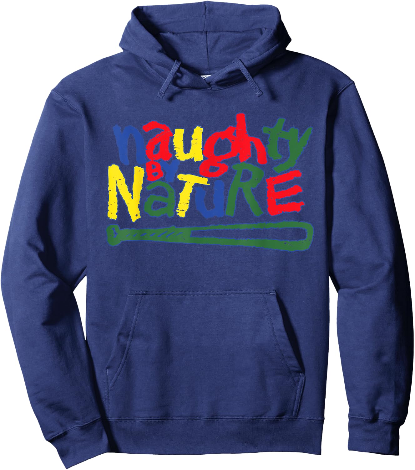 Naughty By Nature – Multi Color Logo Hoodie - Hoodie | Navy