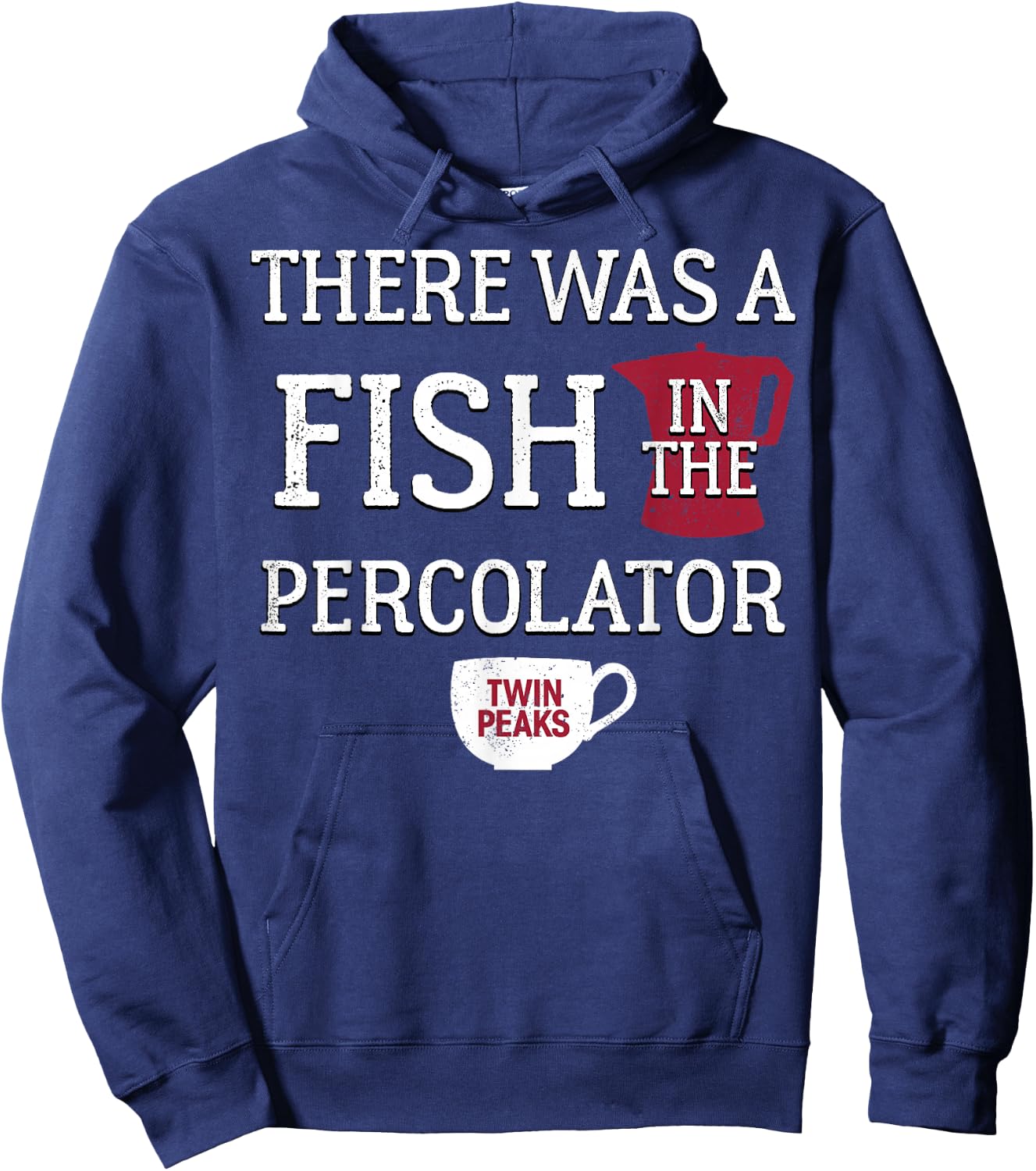 Twin Peaks There Was A Fish In The Percolator Hoodie - Hoodie | Navy
