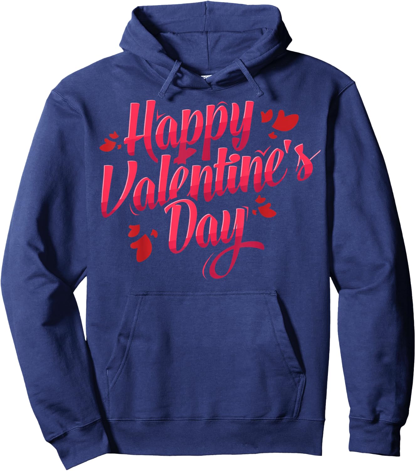 Happy Valentine's Day Heart Lover Couple Gift Hoodie - Hoodie | Navy