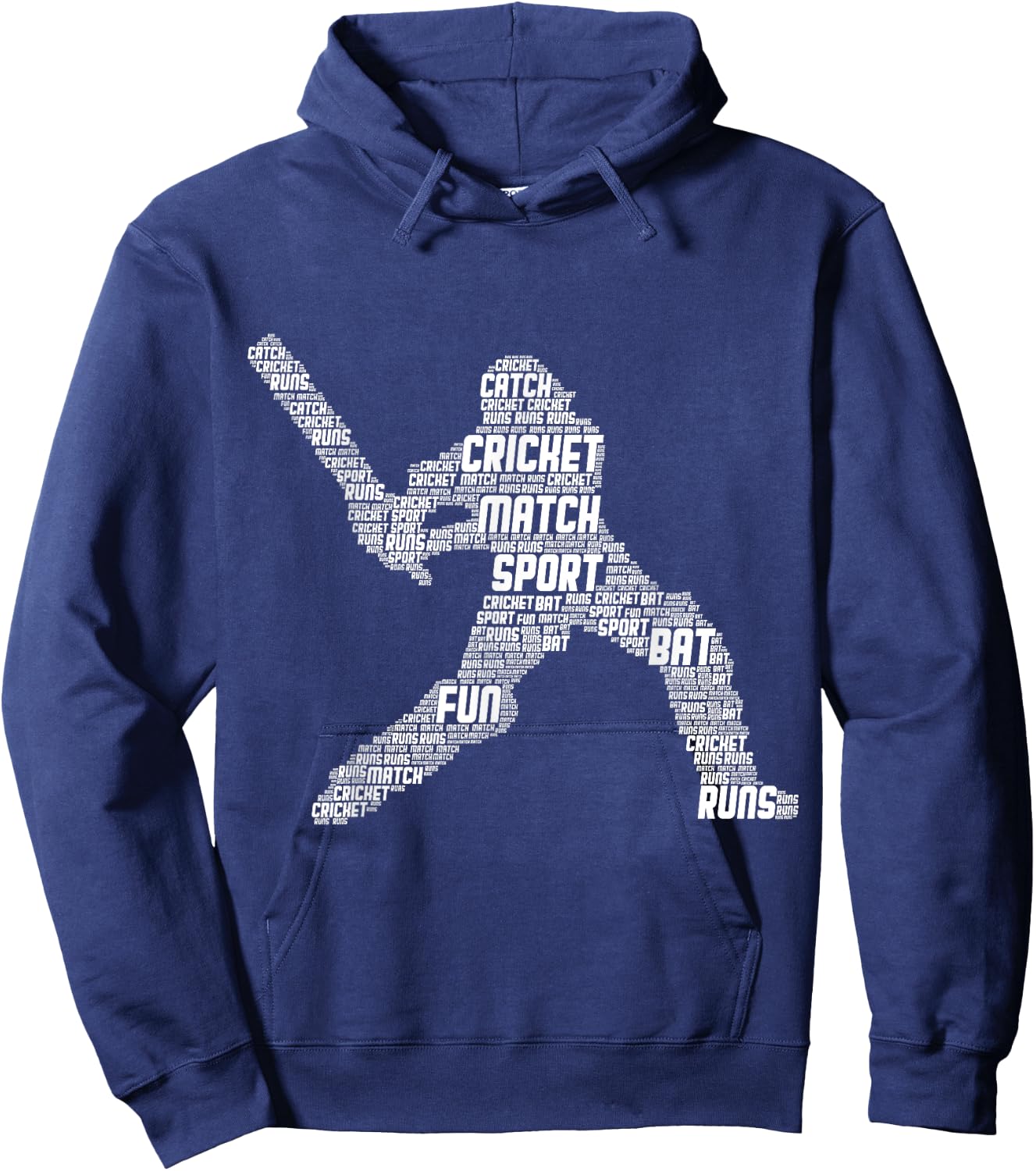 Cricket Player Men Youth Boys Kids Hoodie - Hoodie | Navy