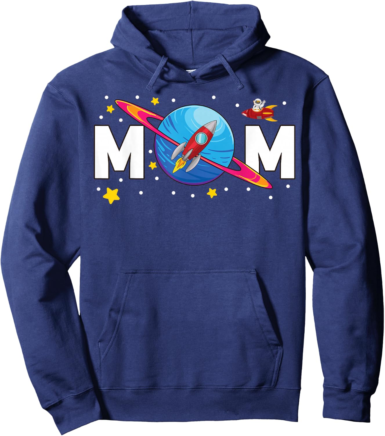 Mom Outer Space Birthday Party Hoodie - Hoodie | Navy