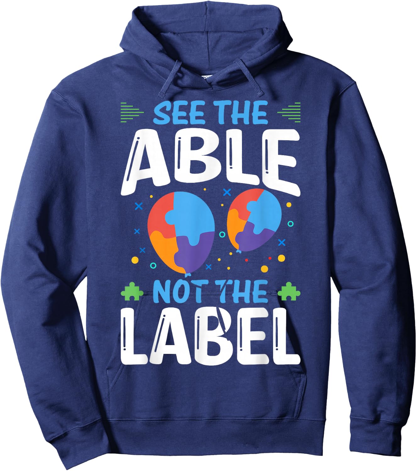 See The Able Not The Label Hoodie - Hoodie | Navy
