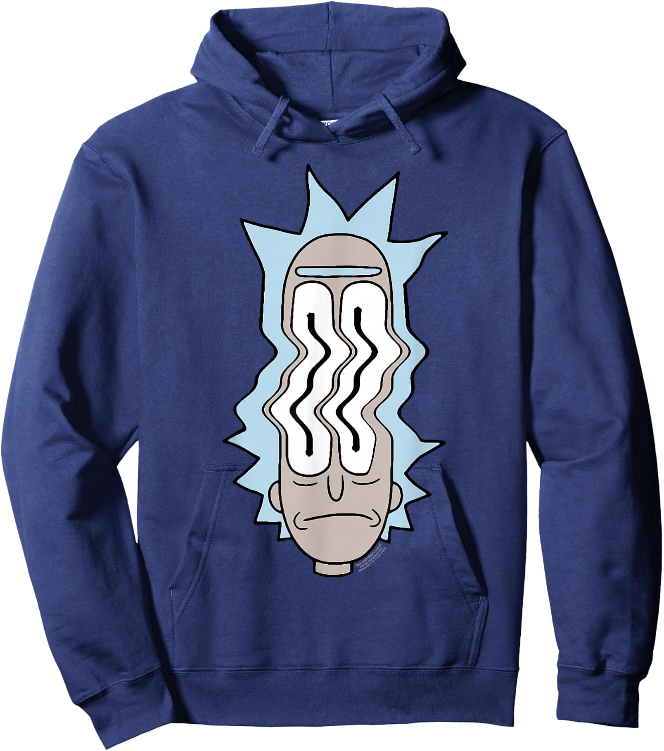Rick and Morty Rick Waves Hoodie - Hoodie | Navy