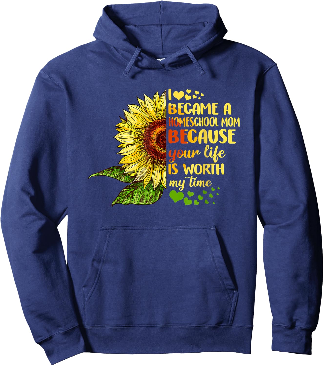 I Became Homeschool Mom Costume Back To School Hoodie - Hoodie | Navy