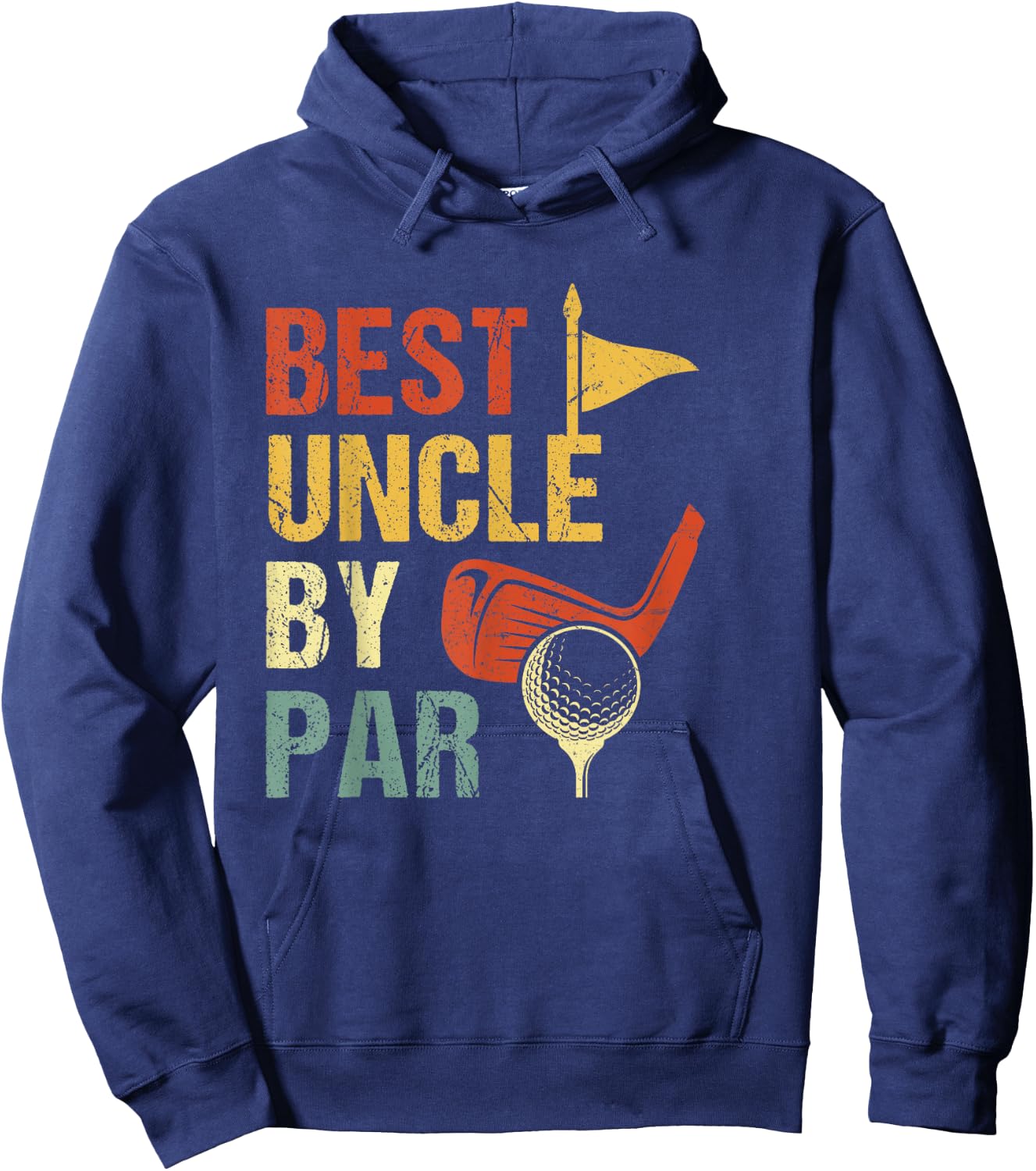 Best Uncle By Par Father's Day Golf Hoodie - Hoodie | Navy