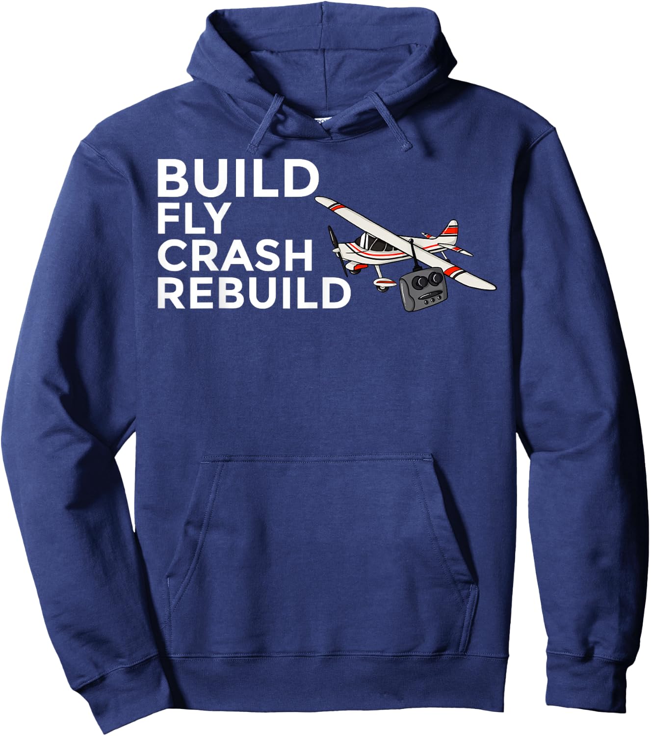 RC Plane RC Pilot Model Airplane Hoodie - Hoodie | Navy