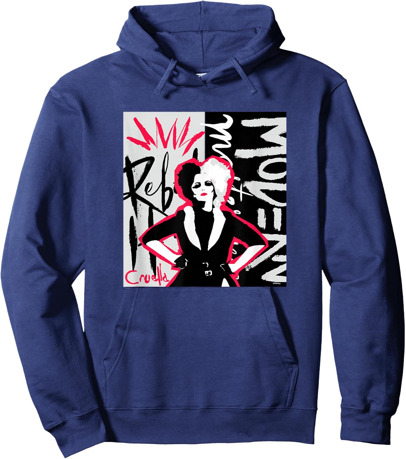 Cruella - Cruella Rebel Collage Hoodie - Hoodie | Navy