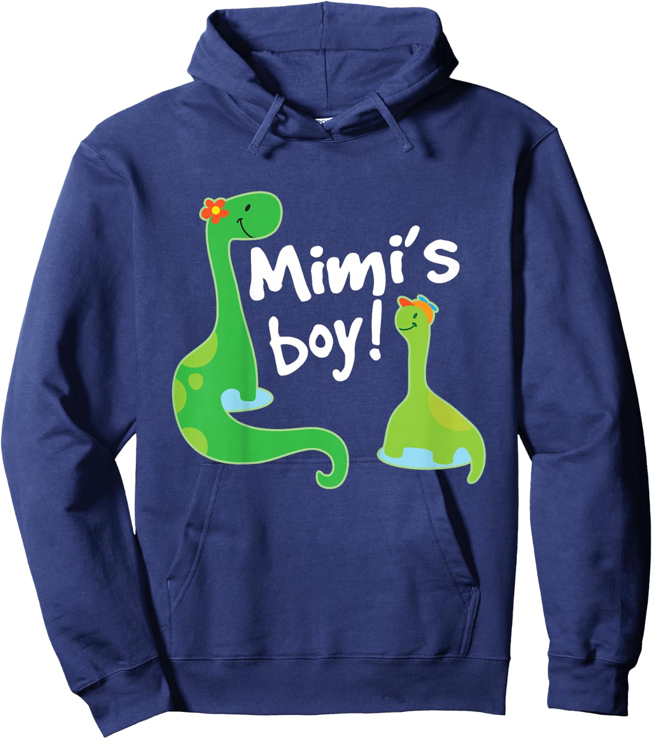 Kids Mimis Boy Grandson Dinosaur Hoodie - Hoodie | Navy