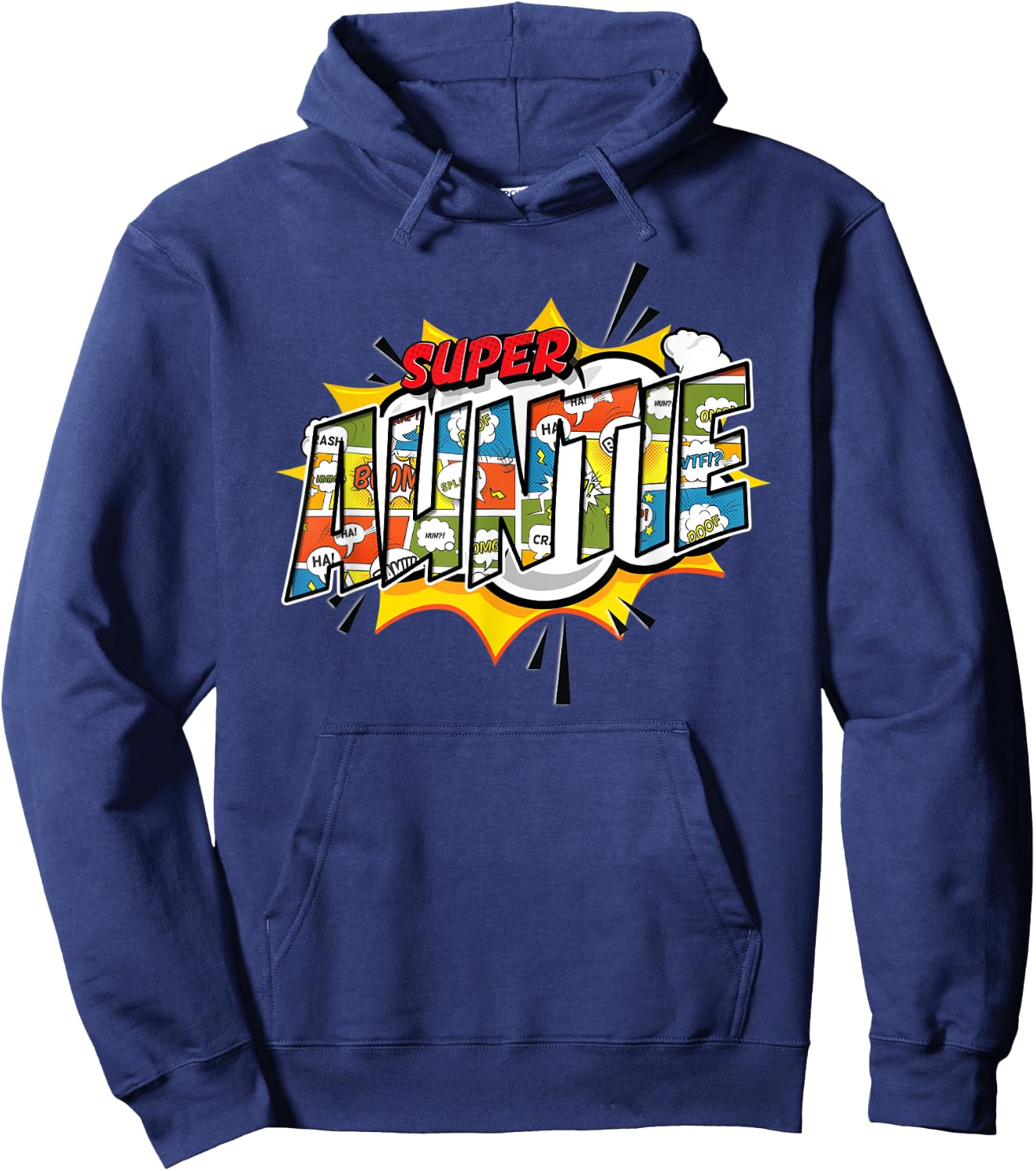 Super Auntie Comic Style Family Gift Your Aunt Hoodie - Hoodie | Navy
