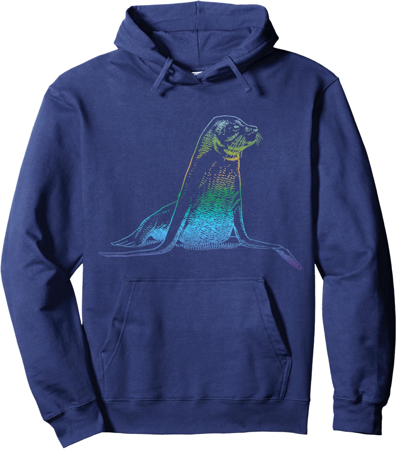 Wildlife Aninmal Gift Sea Lion Hoodie - Hoodie | Navy