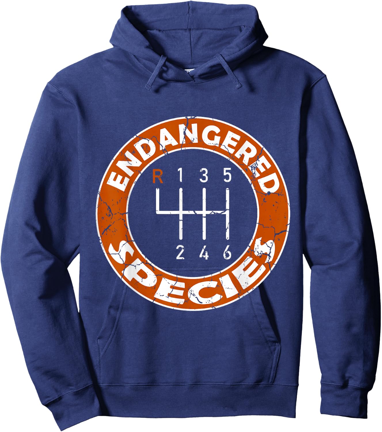 Save The Manuals Stick Shift Car Lover Hoodie - Hoodie | Navy
