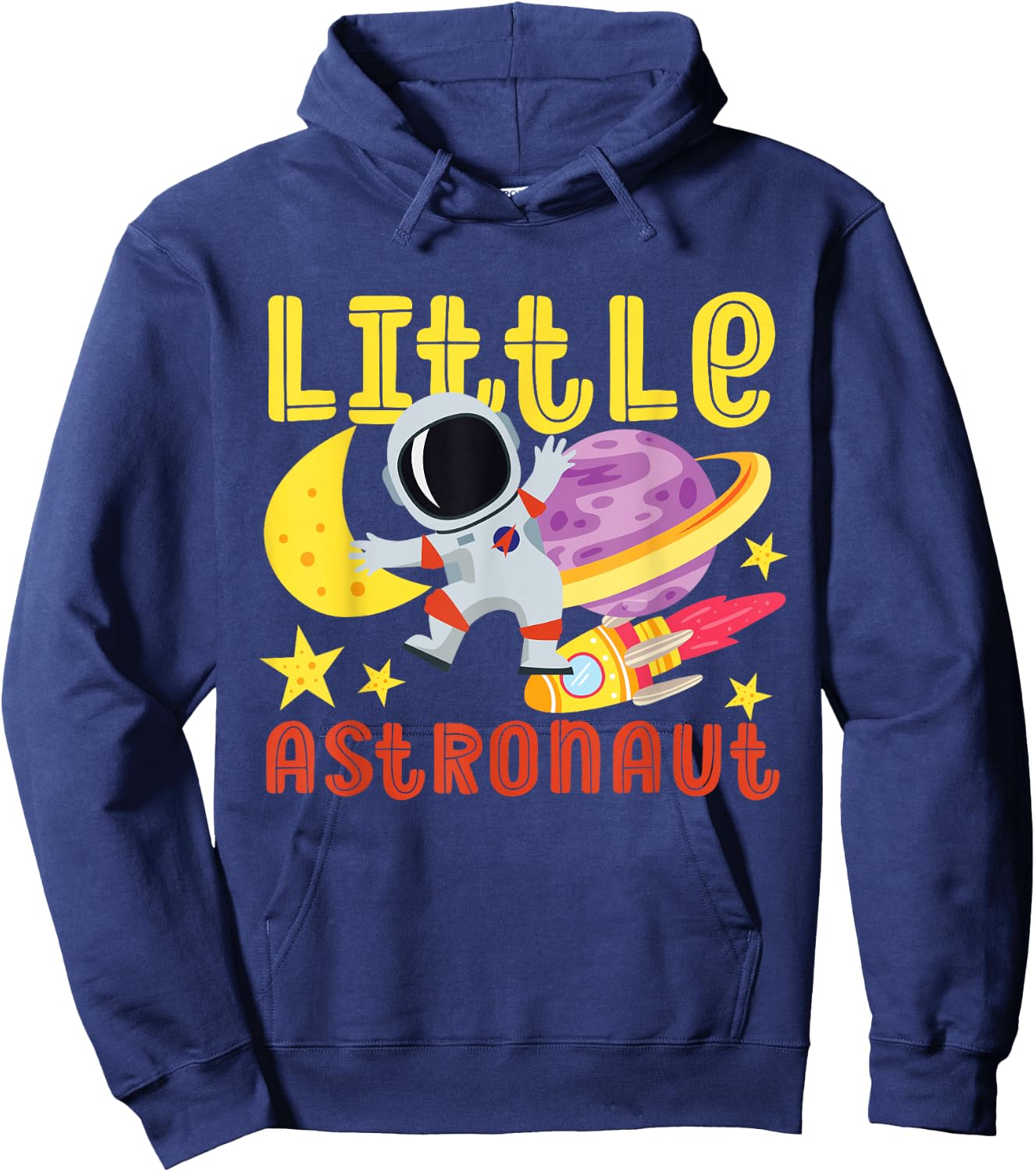 Little Astronaut In Space For Kids Hoodie - Hoodie | Navy