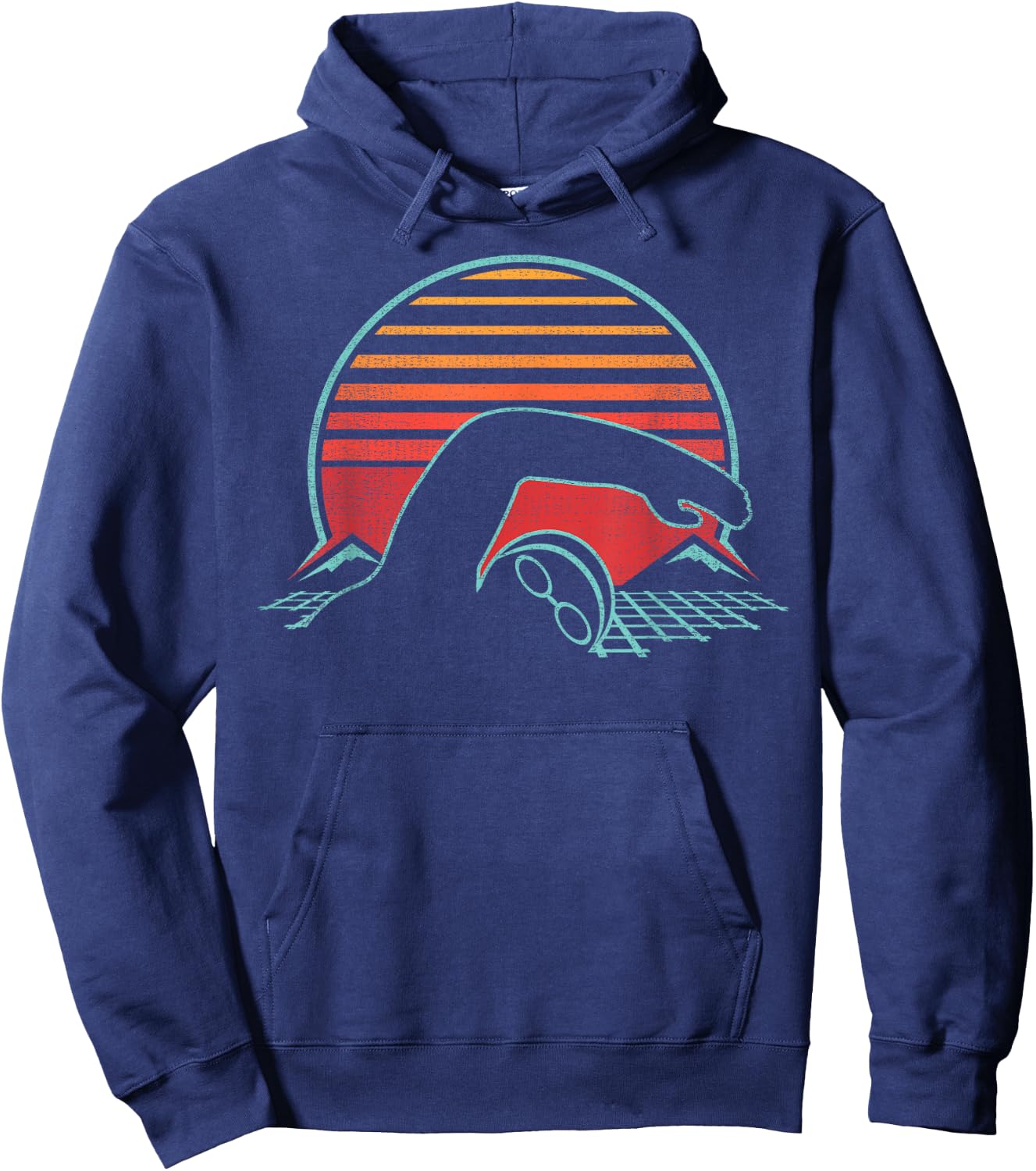 Swimming Retro Vintage 80s Style Swimmer Gift Hoodie - Hoodie | Navy