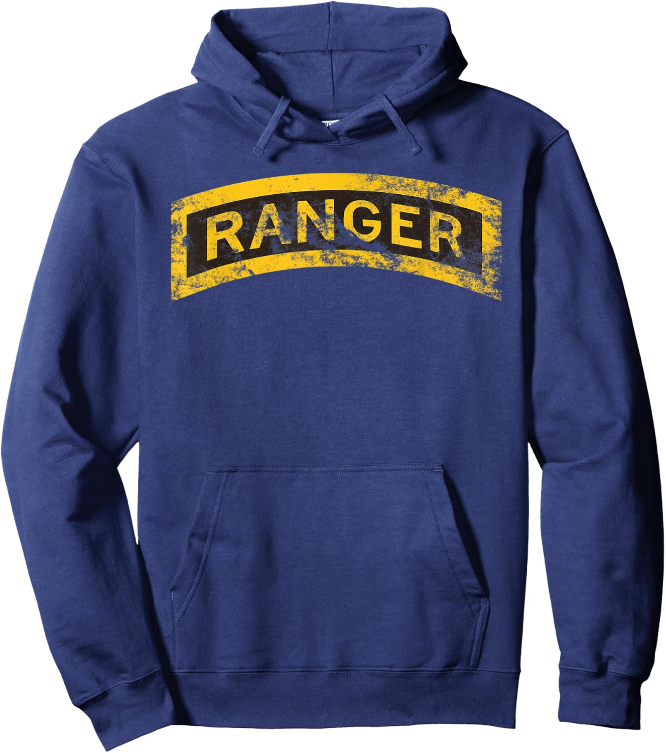 US Army Vintage Ranger Tab OD Green Hoodie - Hoodie | Navy