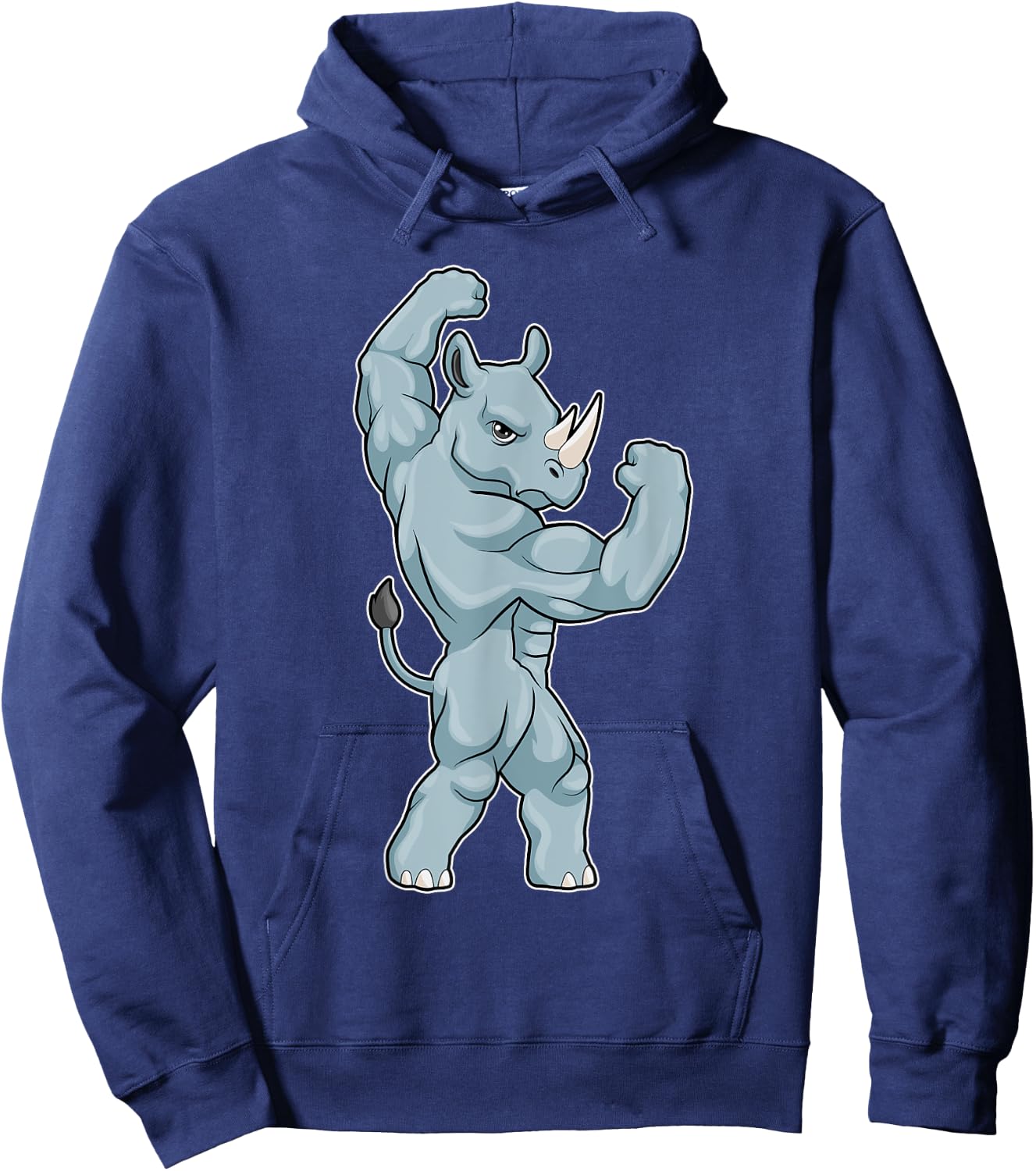 Rhino Bodybuilder Bodybuilding Sports Hoodie - Hoodie | Navy
