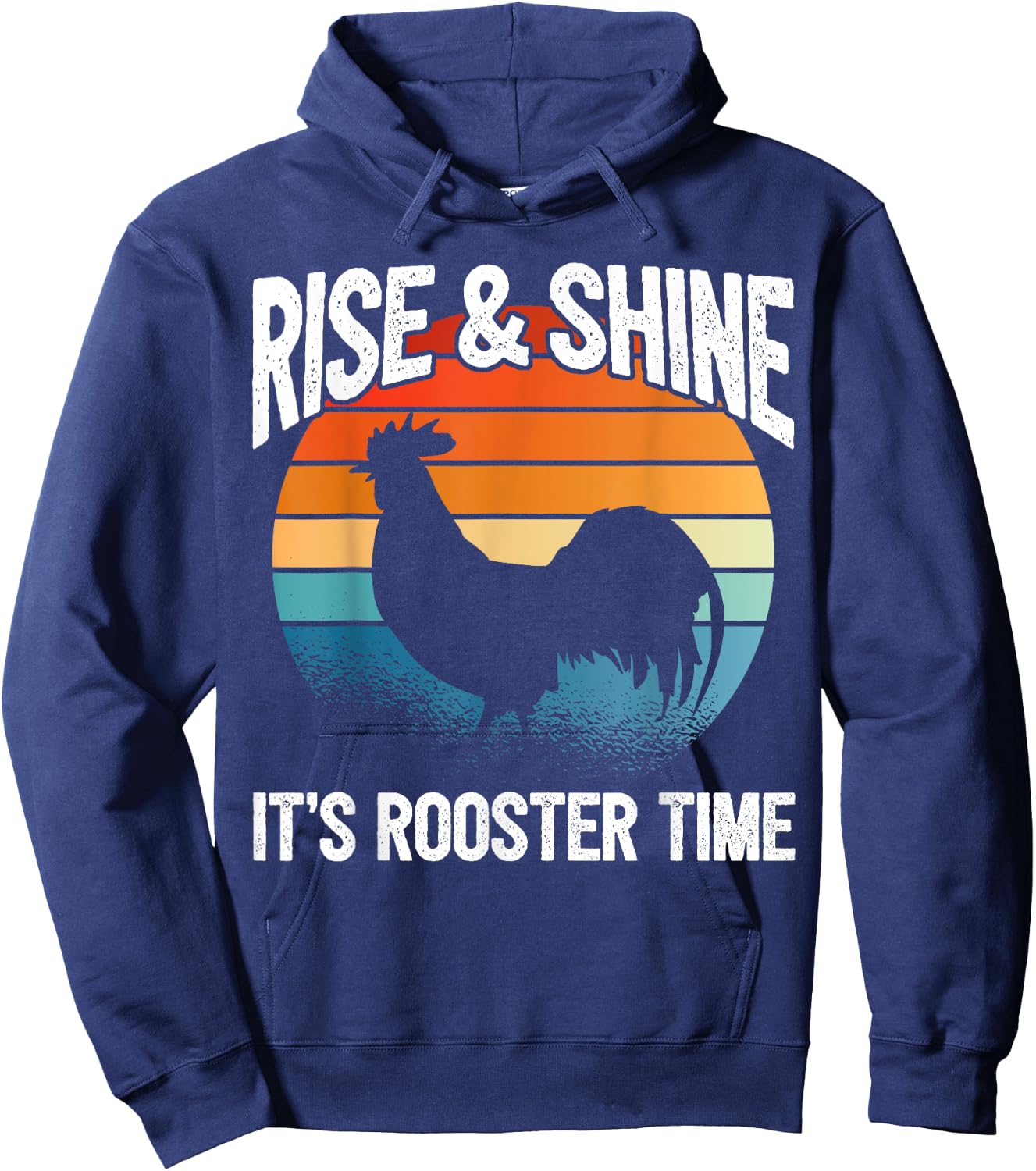 Chicken Farmer & Chicken Lover - Rooster Hoodie - Hoodie | Navy
