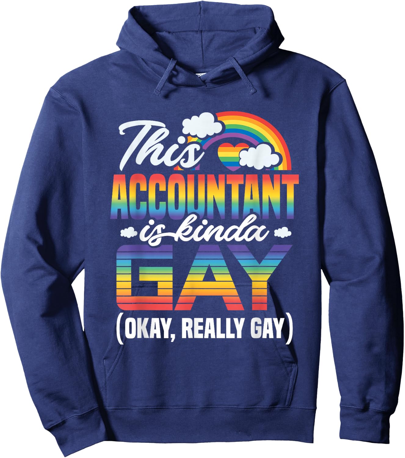 Gay Accountant Hoodie - Hoodie | Navy