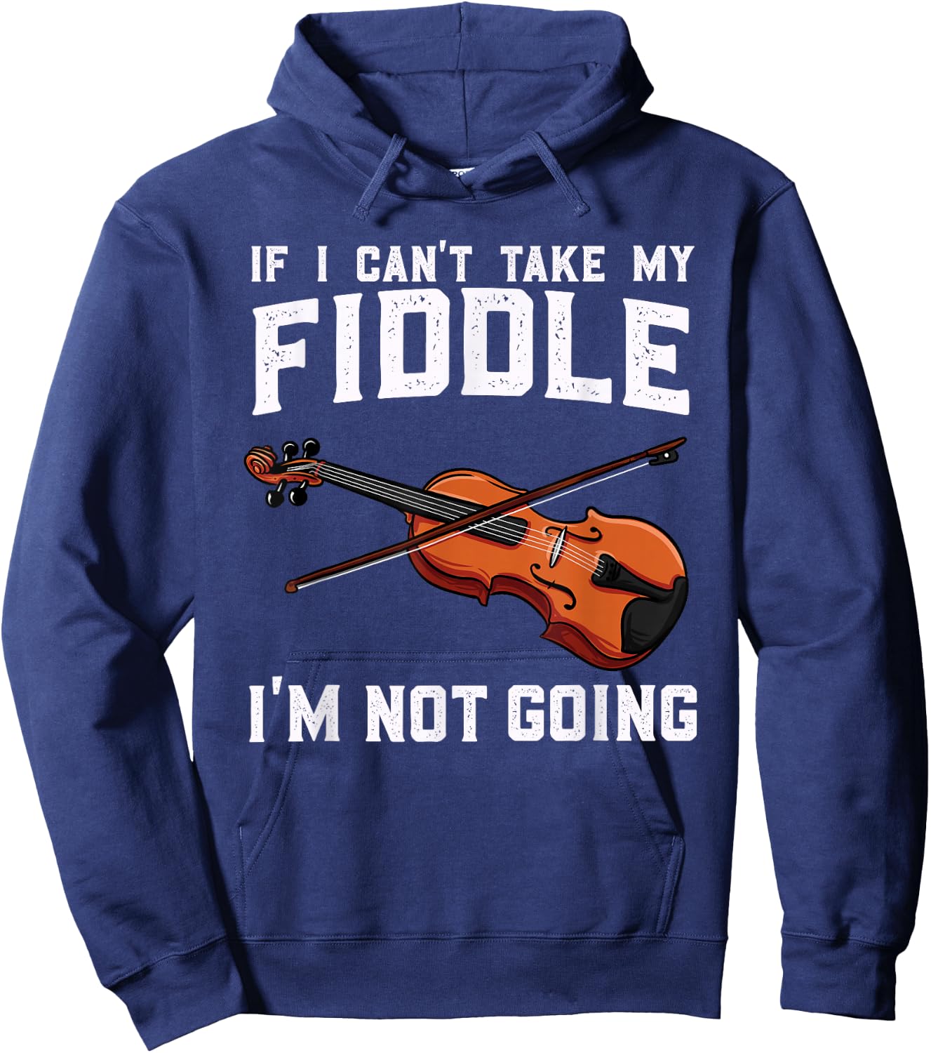 Fiddle Player Gift - Traveling Fiddle Player Hoodie - Hoodie | Navy
