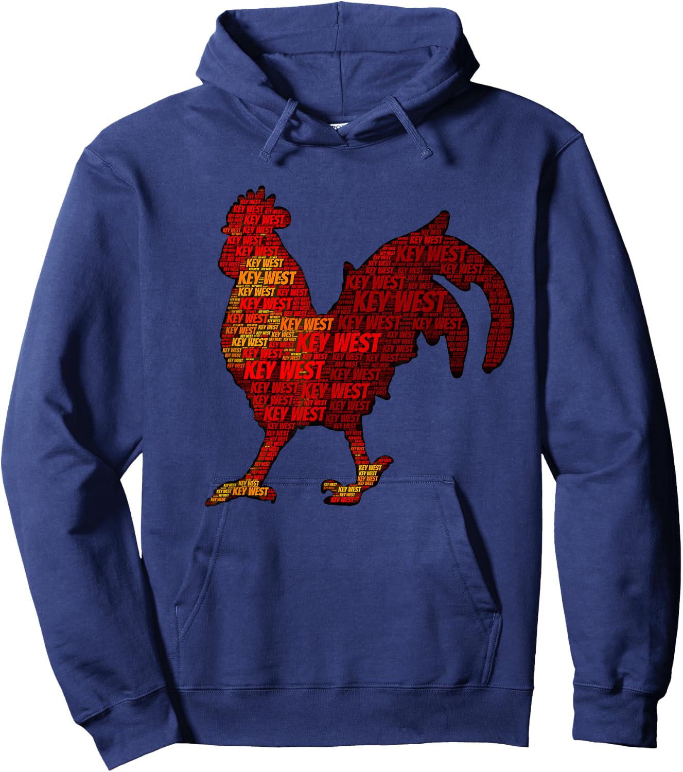 Key West Florida Keys Chicken Hoodie - Hoodie | Navy