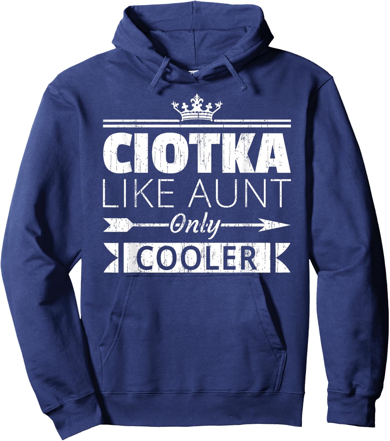 Ciotka Cooler Funny Polish Aunt Mother's Day Hoodie - Hoodie | Navy