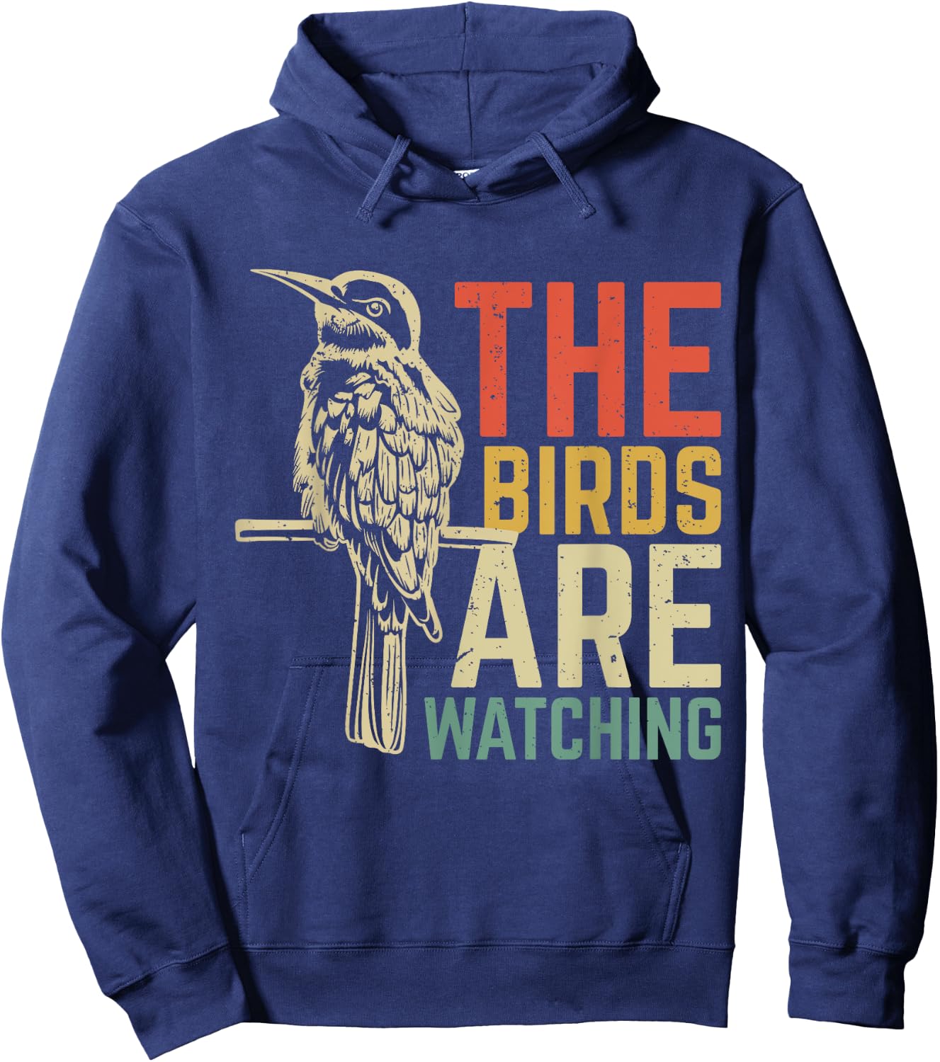 The Birds Are Watching Hoodie - Hoodie | Navy