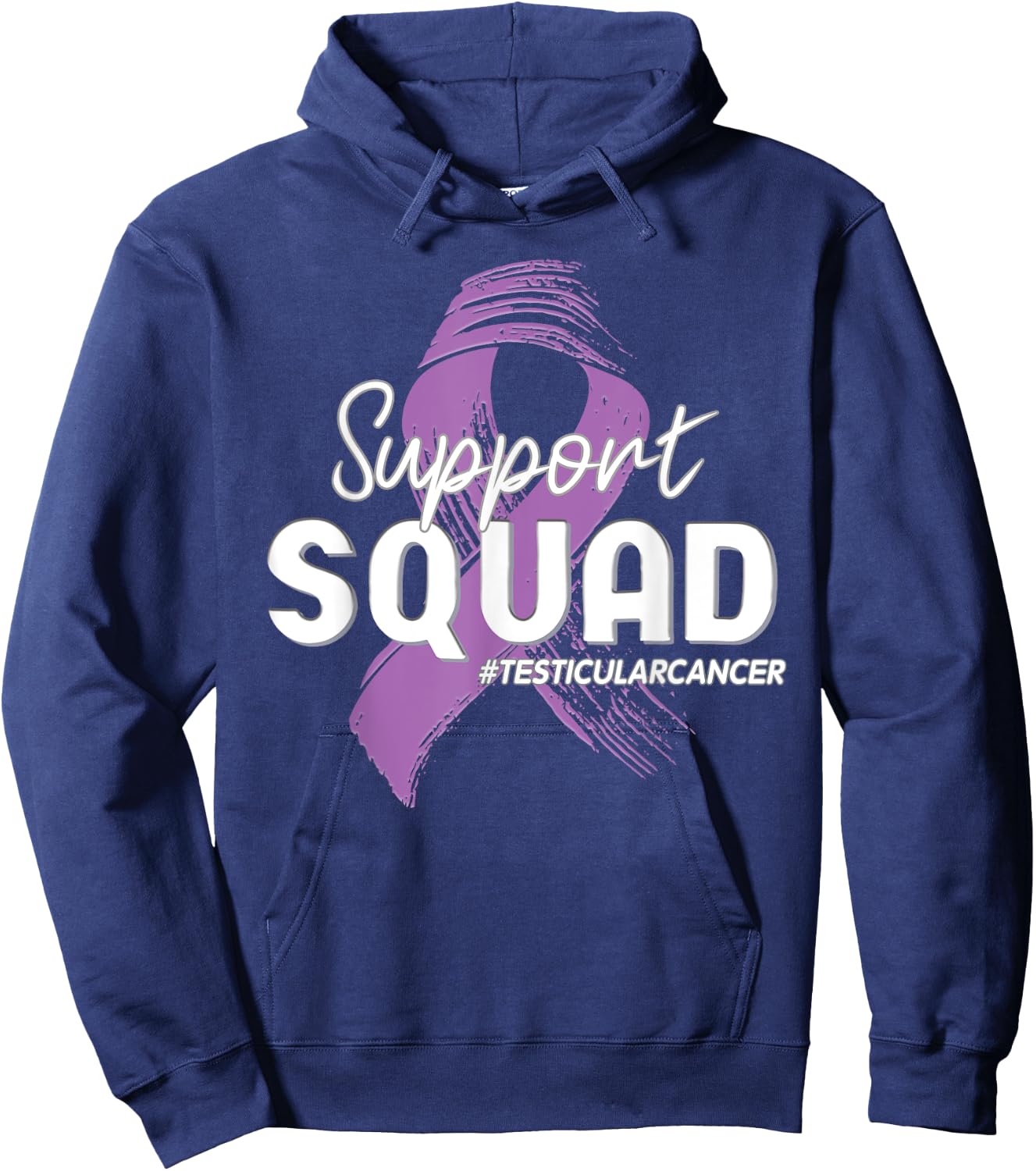 Support Squad for Testicular Cancer Warrior Hoodie - Hoodie | Navy
