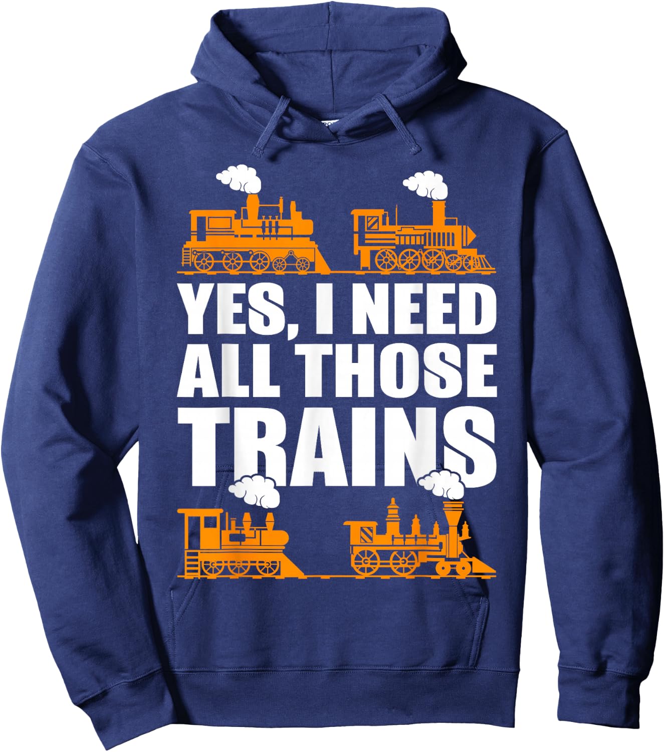 Train Collector Funny Model Train Small Hoodie - Hoodie | Navy