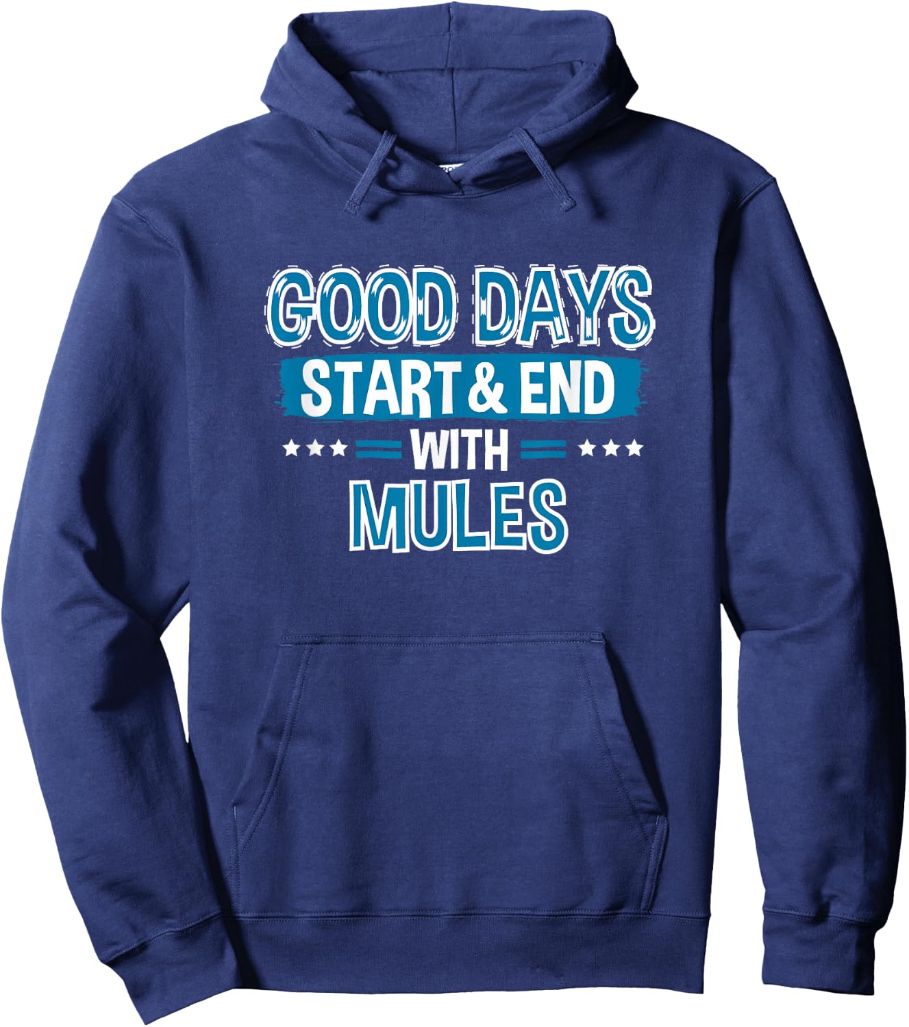 MULES Lover Clothes Animal Quote Gift Mule Hoodie - Hoodie | Navy