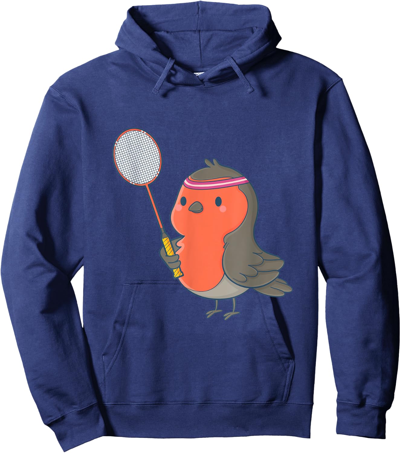 Badminton and shuttlecock player bird Hoodie - Hoodie | Navy
