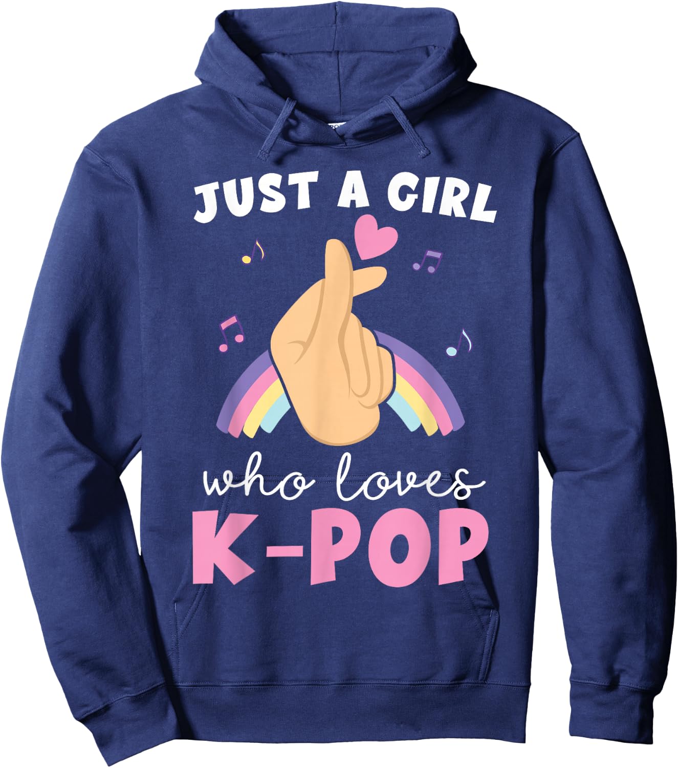 Just A Girl Who Loves K-Pop Hoodie - Hoodie | Navy