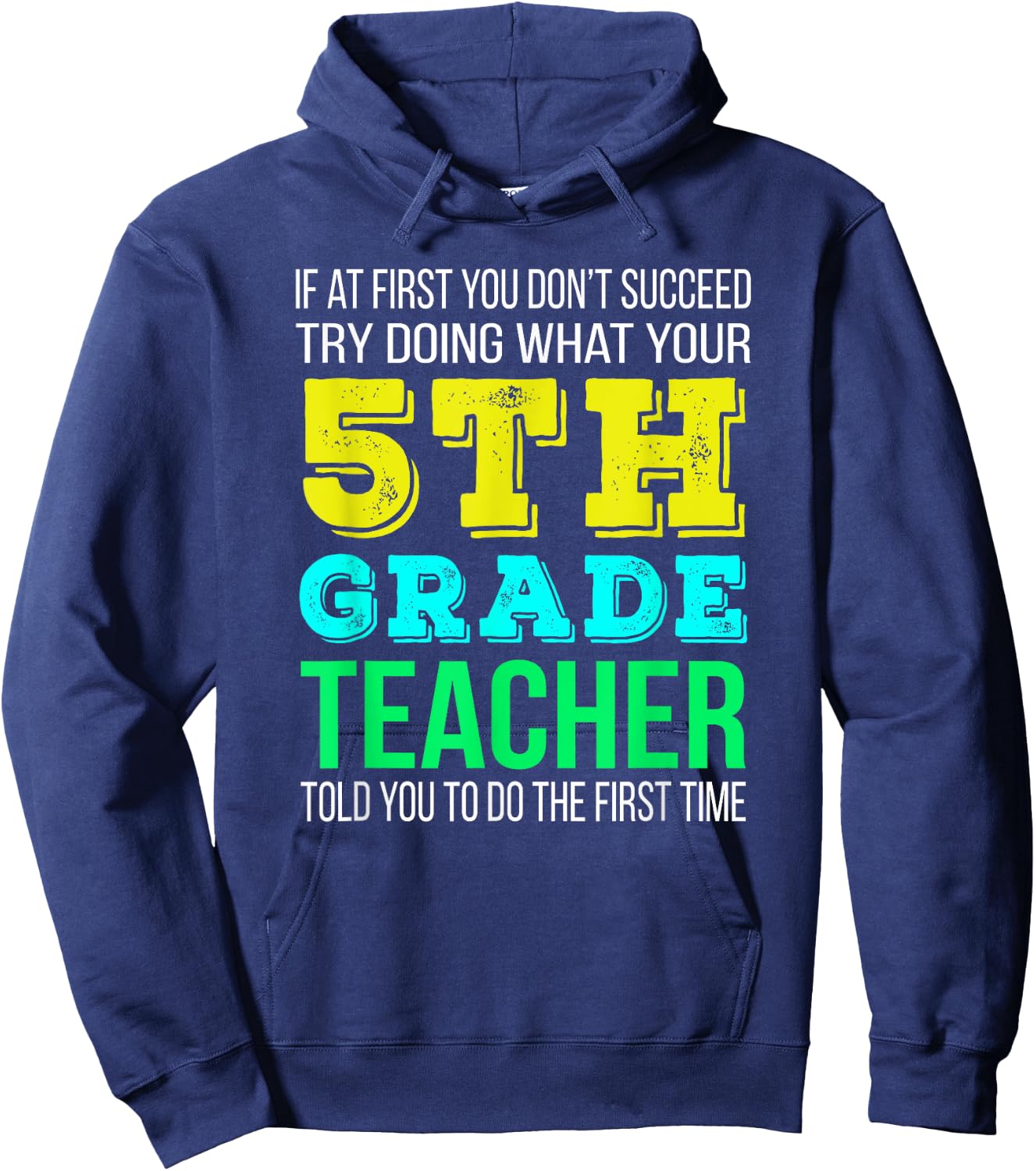 Funny 5th Grade Teacher Gift Hoodie - Hoodie | Navy