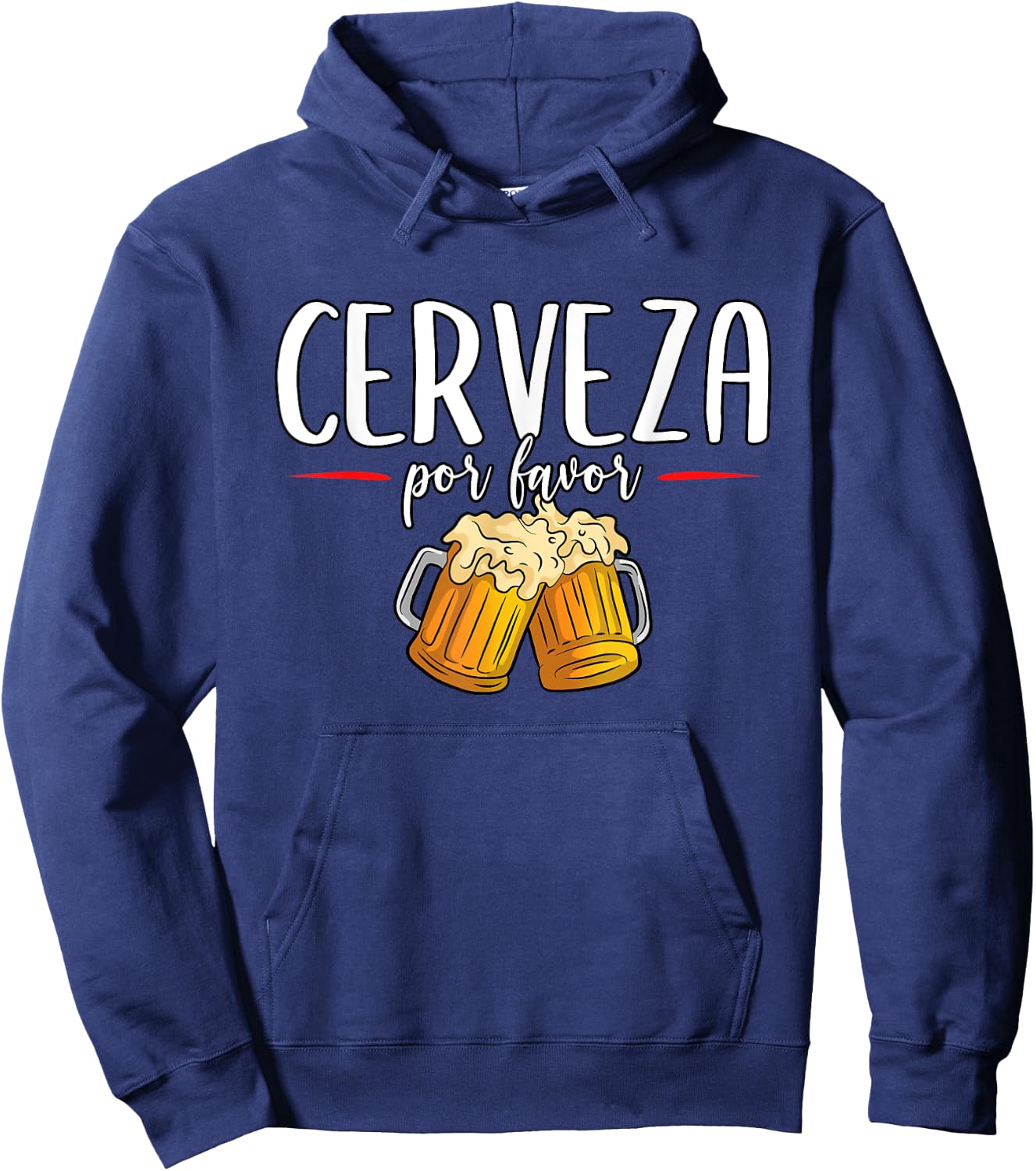 Cerveza Por Favor Beer Cinco De Mayo Mexico Hoodie - Hoodie | Navy