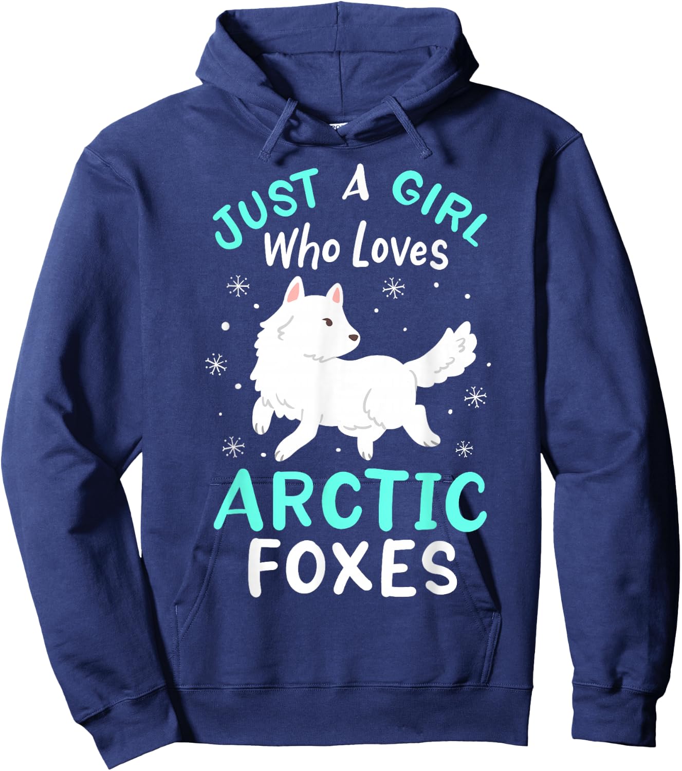 Arctic Foxes Just a Girl Who Loves Arctic Foxes Hoodie - Hoodie | Navy