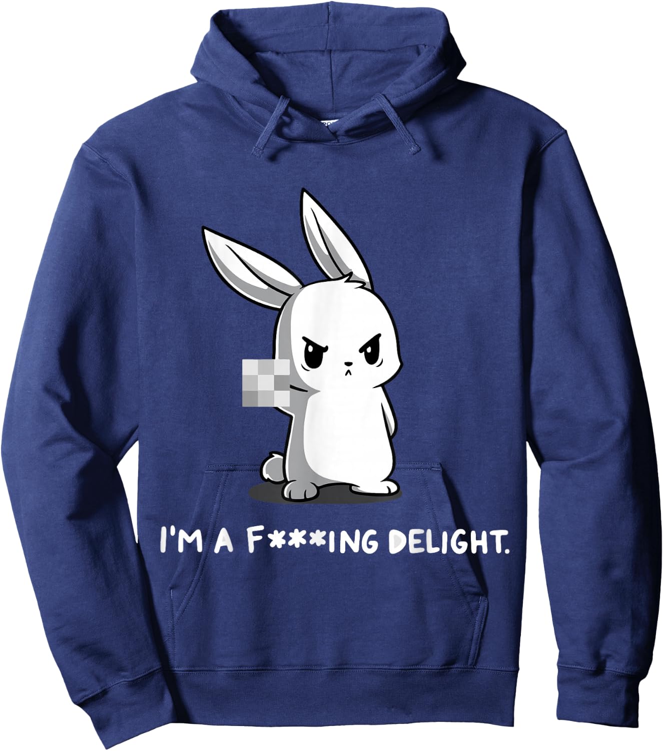 I'M A FING DELIGHT Art Vintage Hoodie - Hoodie | Navy