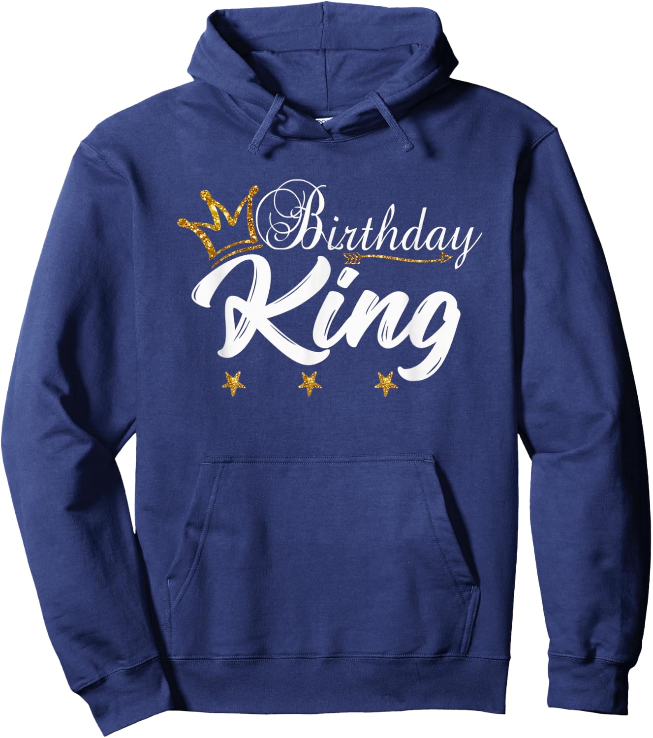 Birthday King Gold Crown For Boys And Men Hoodie - Hoodie | Navy