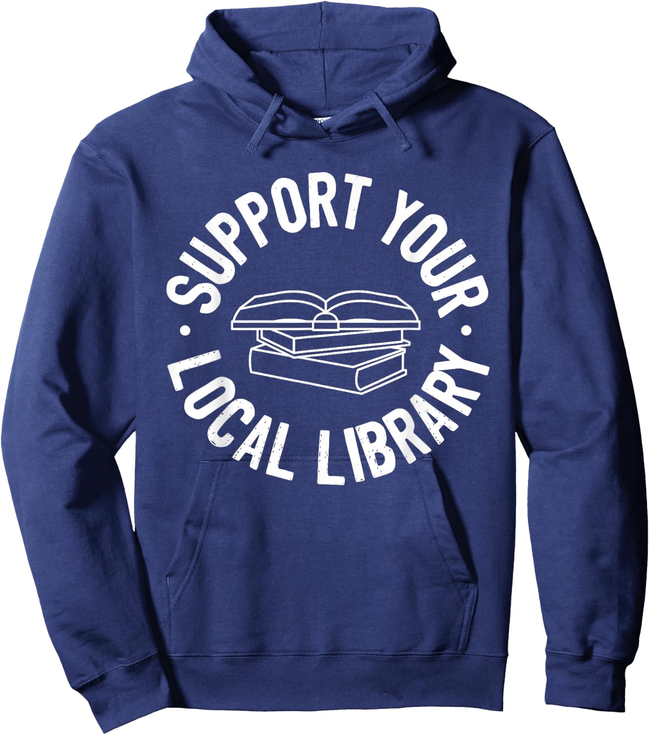 Support Your Local Library Hoodie - Hoodie | Navy
