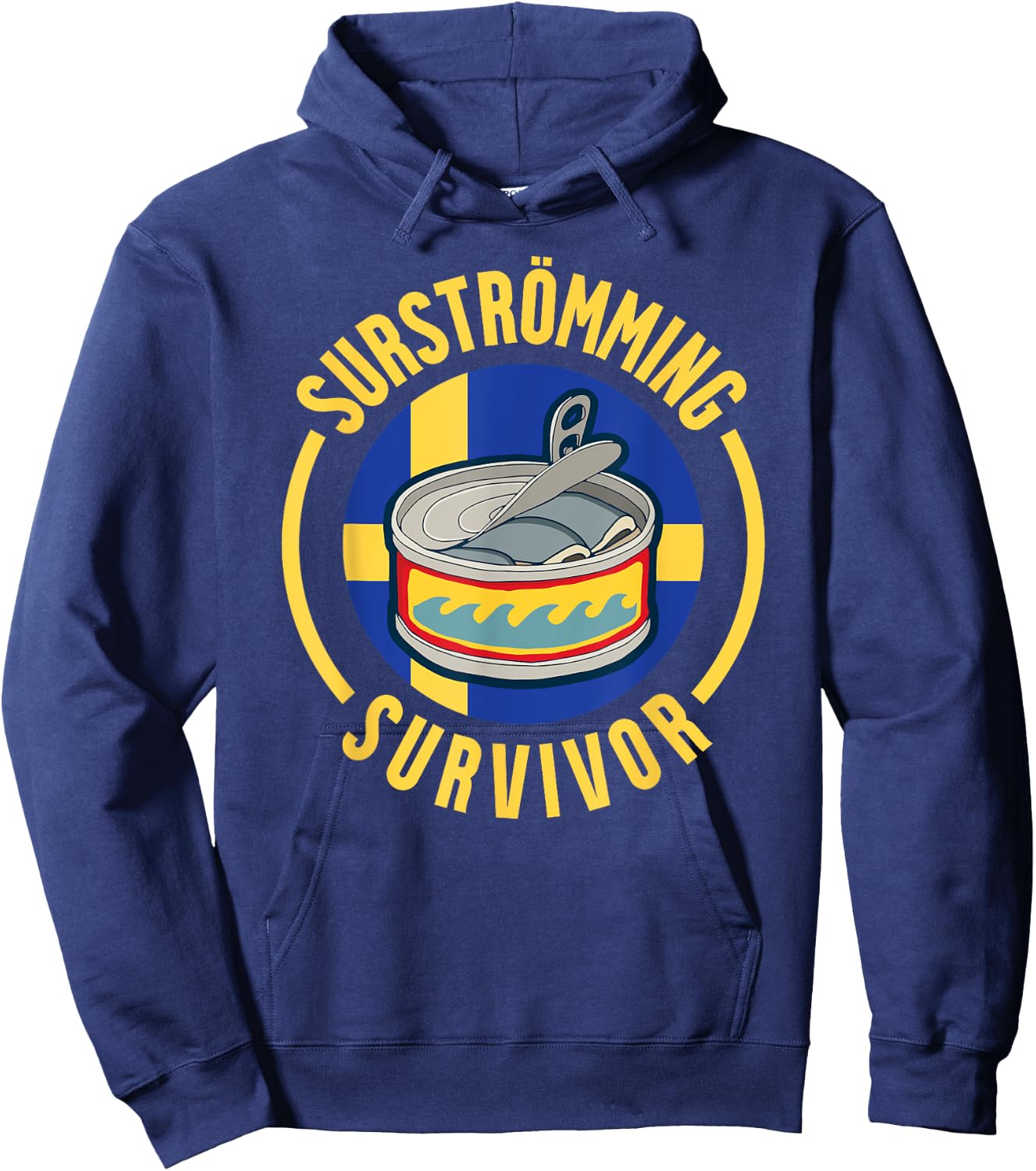 Surstromming Survivor Swedish Pride Hoodie - Hoodie | Navy