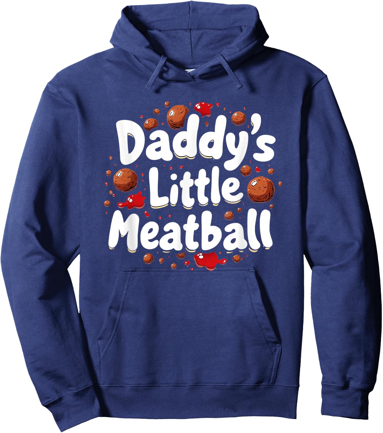 Daddy`s Little Meatball Hoodie - Hoodie | Navy