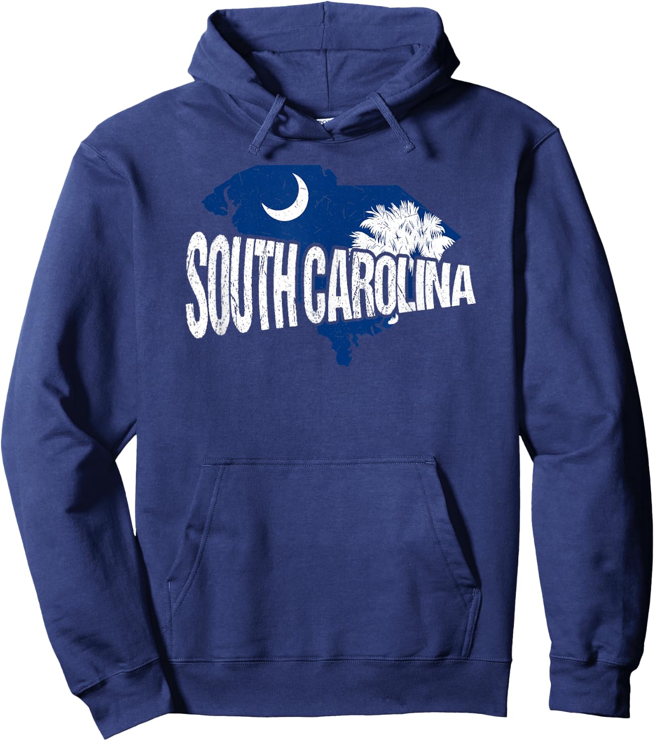 Distressed South Carolina Hoodie - Hoodie | Navy