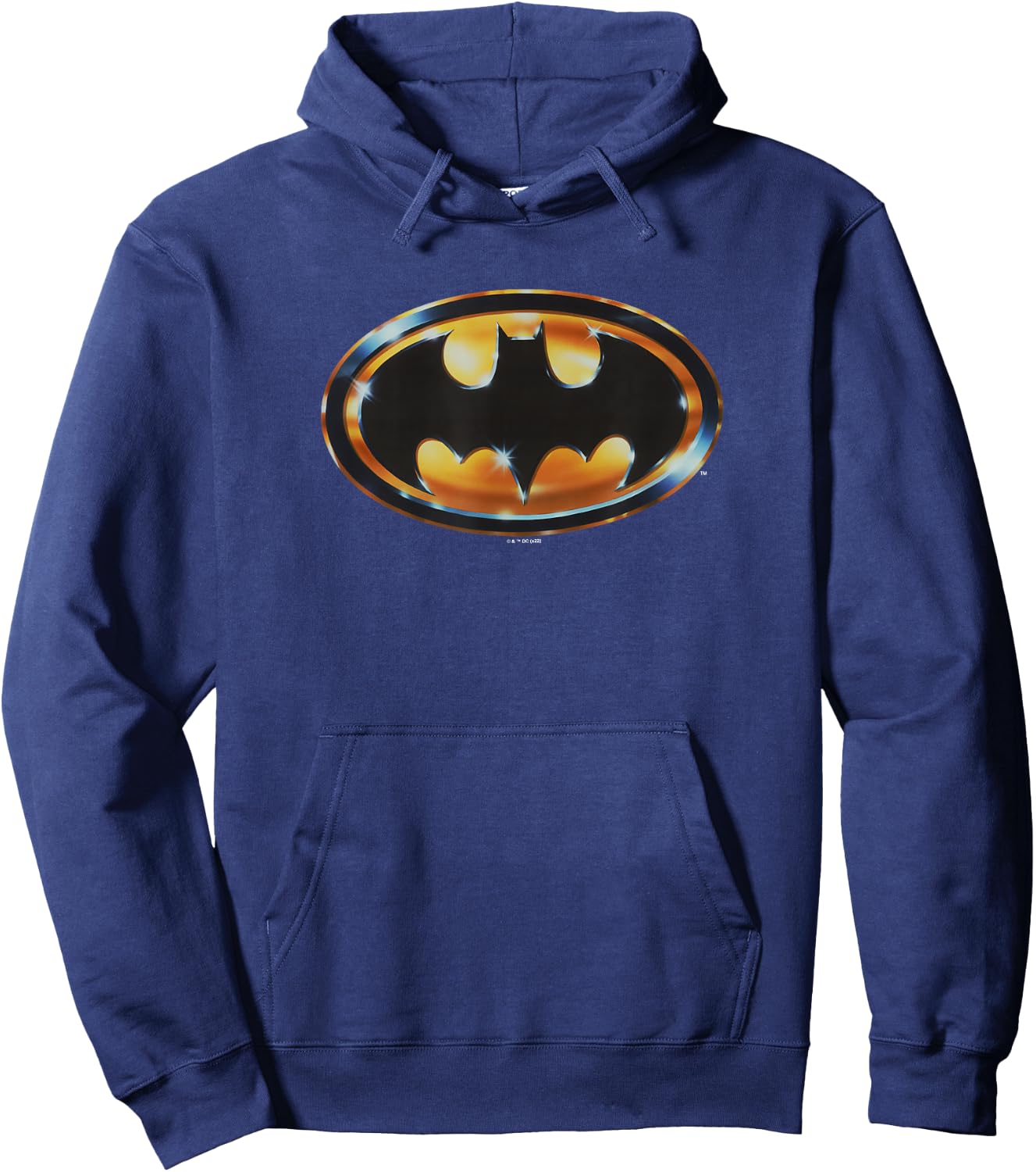 Batman (1989) Batman Shiny Logo Hoodie - Hoodie | Navy