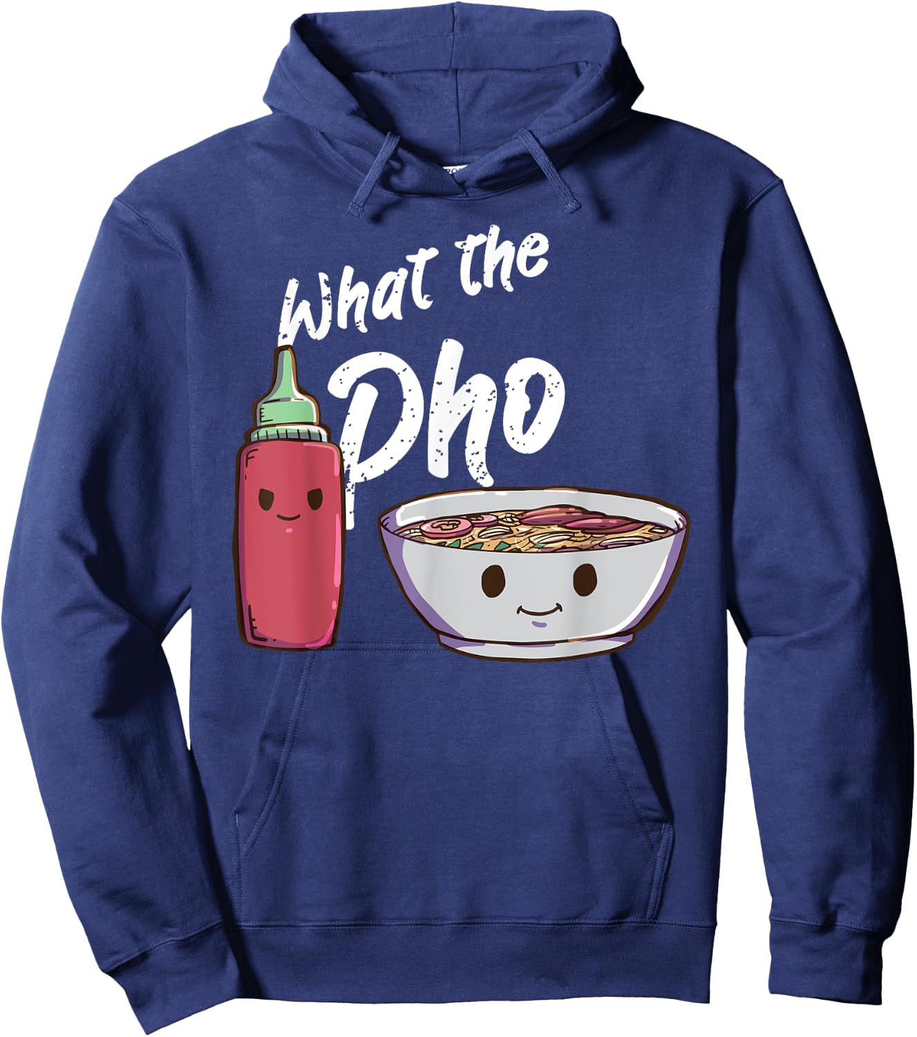 Pho Ramen Noodles Vietnamese Anime Kawaii Hoodie - Hoodie | Navy
