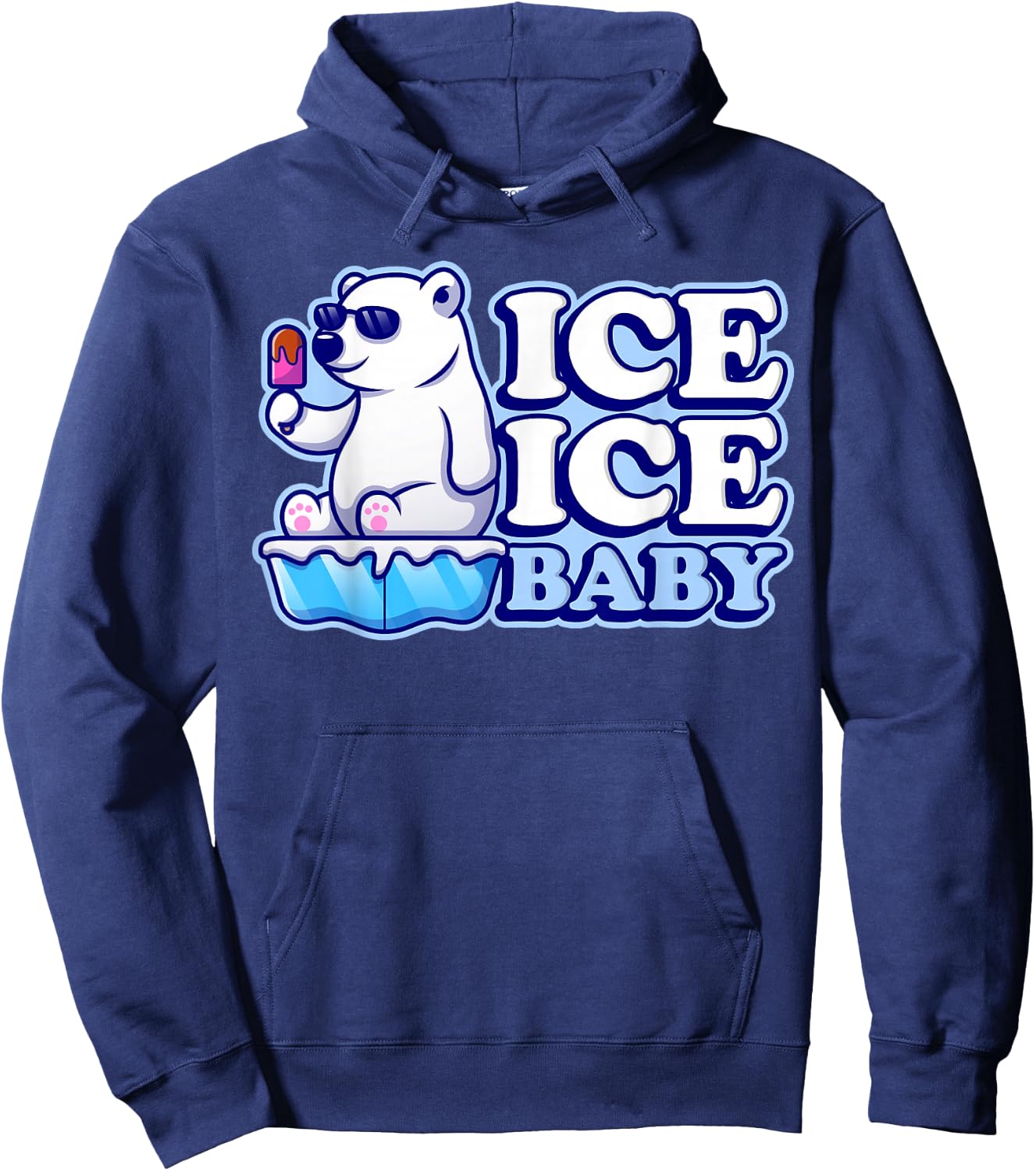 Ice Ice Baby Polar Bears Hoodie - Hoodie | Navy