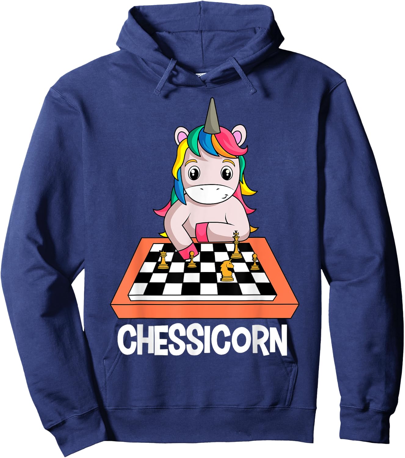 Chessicorn Chess Players Unicorn Lovers Hoodie - Hoodie | Navy