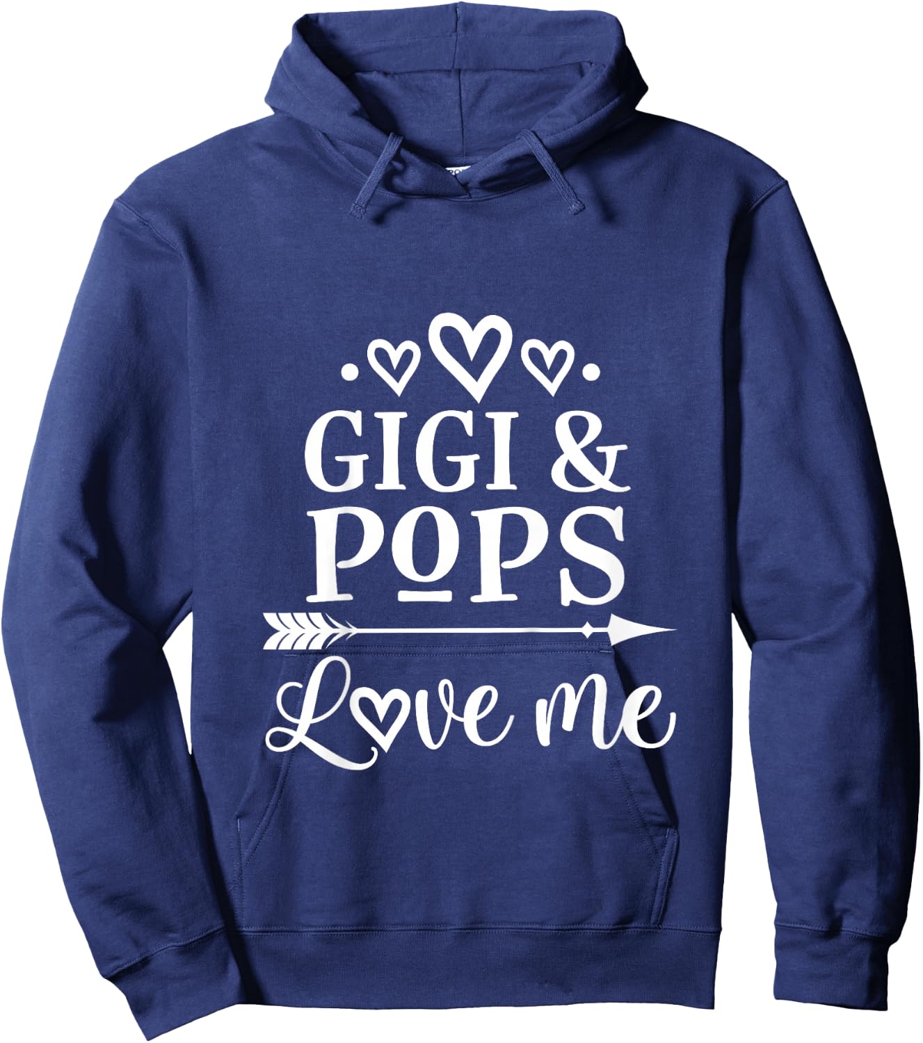 Kids Gigi and Pops Love Me Granddaughter Hoodie - Hoodie | Navy