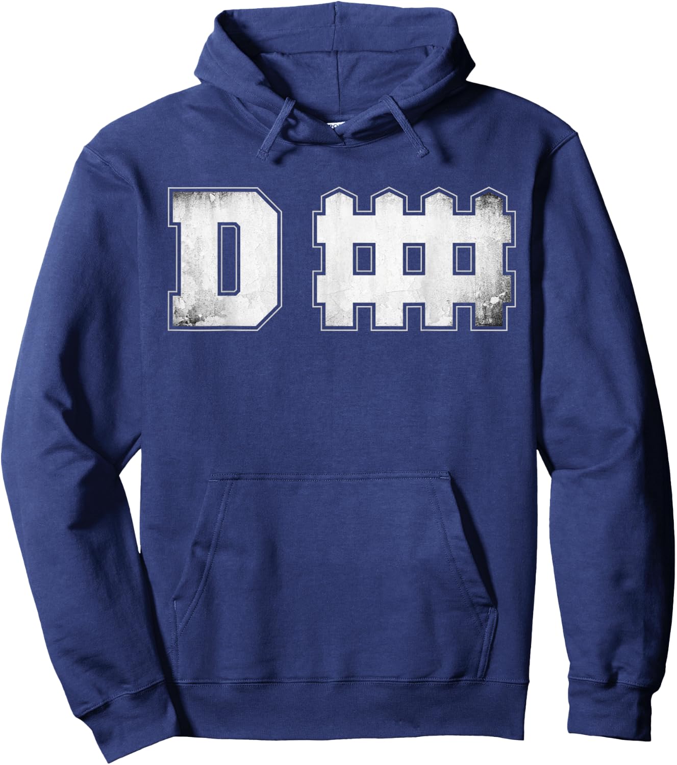 D fence Funny Defense Football Hoodie - Hoodie | Navy
