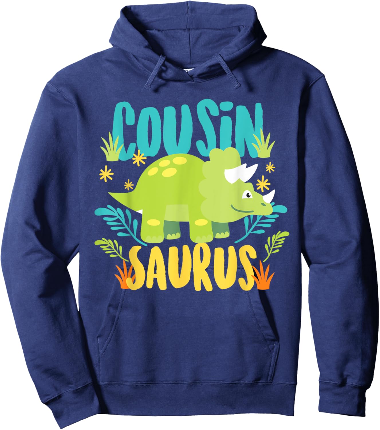 Cousin Saurus Rex Dino Dinosaur for Kids Hoodie - Hoodie | Navy