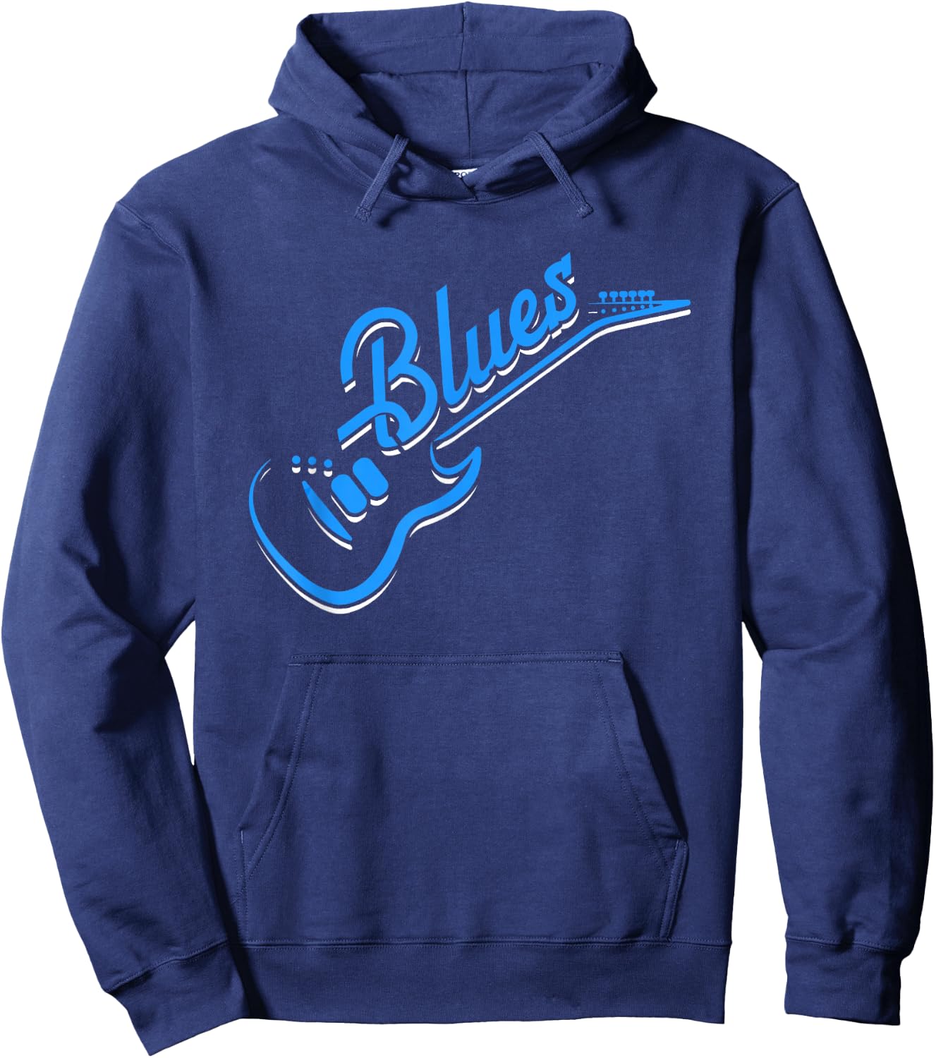 Blues Guitar | Jazz Music | Guitarist Blues Hoodie - Hoodie | Navy